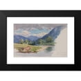thumbnail image 2 of George Elbert Burr 18x12 Black Modern Framed Museum Art Print Titled - The Conway, Near Llanrwst, Wales (1899), 2 of 5