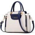 thumbnail image 1 of LHSHID Purses and Handbags for Women Ladies Leather Tote Shoulder Bags Satchel Top Handle Satchel Purse in Pretty Color Combination, 1 of 7