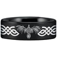 thumbnail image 5 of Celtic Raven Tungsten Carbide Ring, 5 of 11