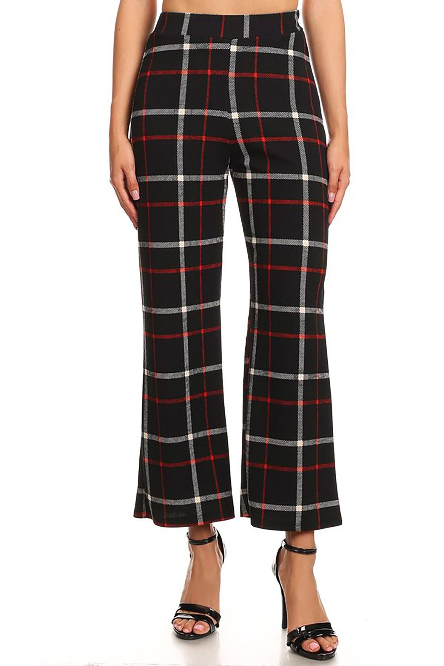 plaid trendy pants