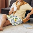 thumbnail image 3 of Wukai Vintage Utensils Men’s Short Pajama Pants With Pockets Soft Sleep Pj Shorts for Men-, 3 of 6