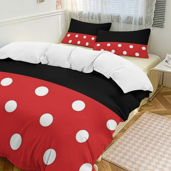 Cartoon Mouse Character Set Duvet Cover Bedding Set Duvet Cover Polyester Quilt Cover for Twin Size