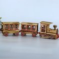 thumbnail image 1 of BRIGHTFUFU retro train decoration Wood Color 1 Set for Home Decoration Festive Atmosphere, 1 of 8
