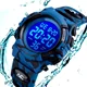 thumbnail image 2 of Reloj Niños Deportivo Led Contra Agua Camuflaje Militar Nado Color de la correa Azul oscuro, 2 of 8