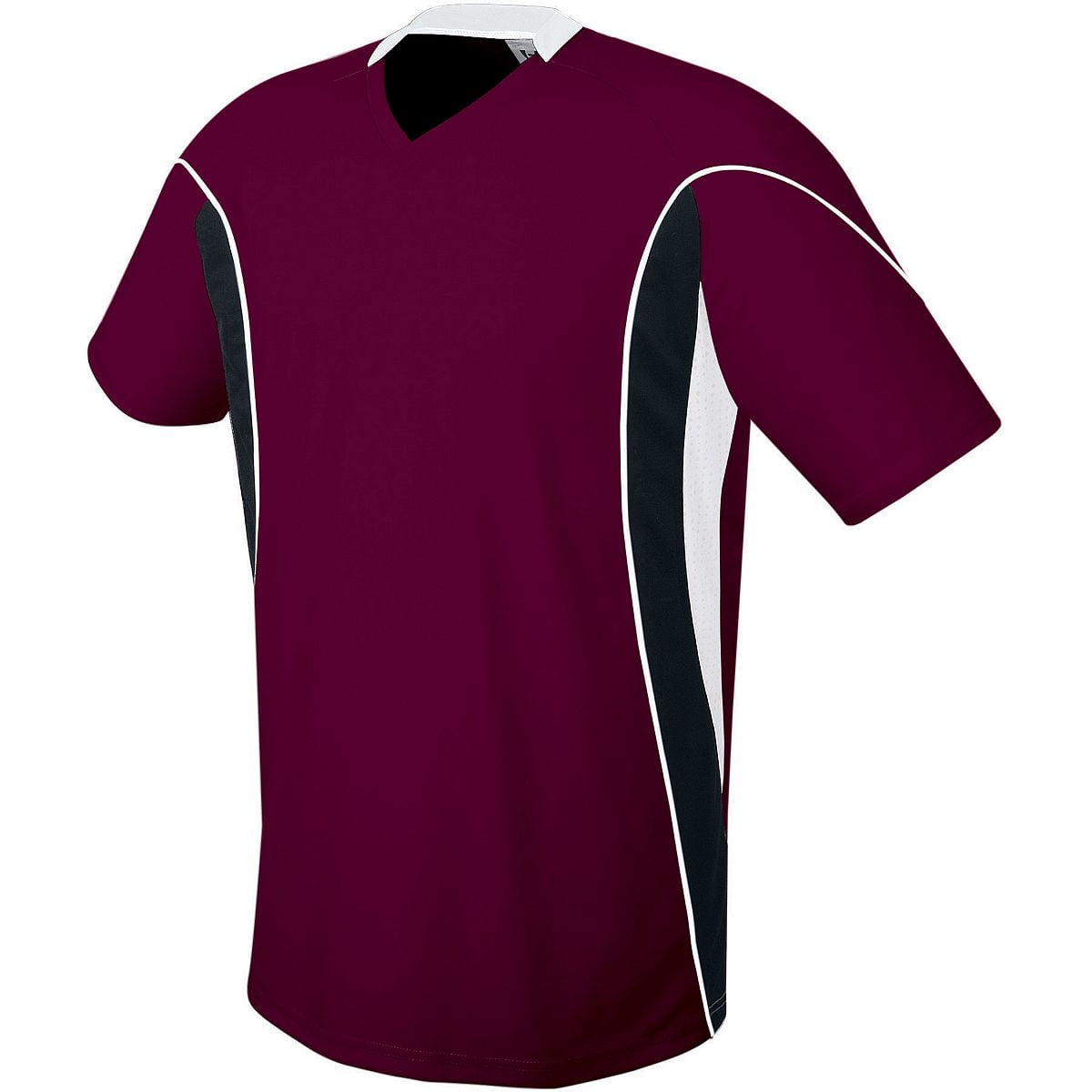 HighFive 322741 Helix Soccer JerseyYouth, Maroon/Black/White, L