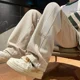 thumbnail image 4 of Pantalones deportivos para hombre, de pierna ancha, con bolsillos y cremallera, rectos, de verano, lisos, finos, tendencia 2024, imprescindibles, 4 of 4