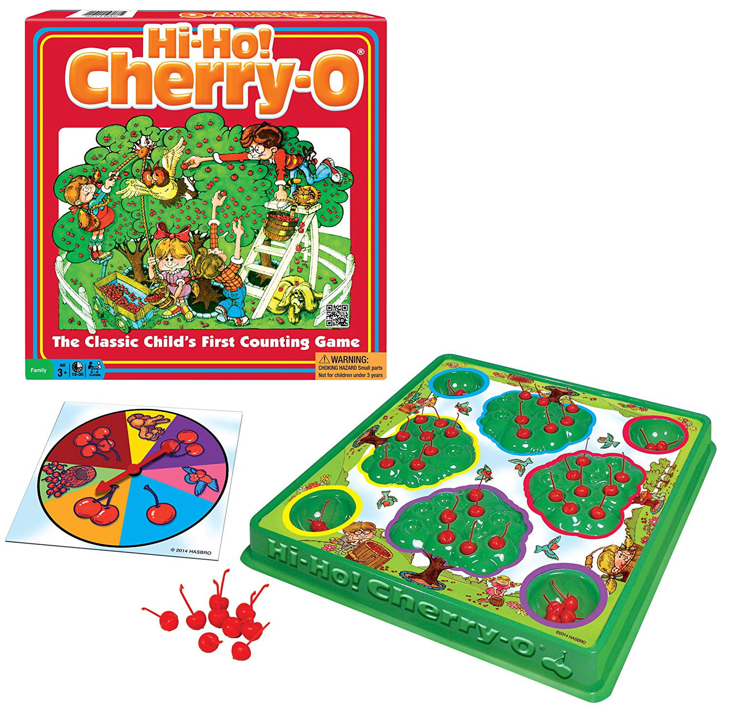 pail Board game parts: HI HO cherries with stems CHERRY-O Hasbro bucket 