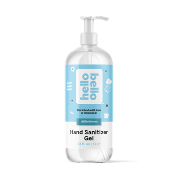 Hello Bello Hand Sanitizer Gel I Alcohol-Based Formula to Help Kill Germs without Sticky Residue I Unscented I 32 Fl Oz