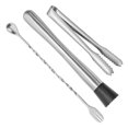 thumbnail image 2 of Bearachild Cucharas mezcladoras de acero inoxidable, conjunto para remover bebidas y vino, para Bar y cafetería, 3 uds./4 Uds., novedad Barra de herramientas, 2 of 6