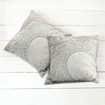 thumbnail image 2 of Ambesonne Vintage Throw Pillow Cover 2 Pack, Medallion Lace Ornate Pearl, 16", White Eggshell Coconut, 2 of 6