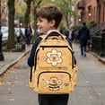 thumbnail image 4 of HUIACONG Capybara Bee Sunflower Backpack for Teens 12-18, Cute Nature Print 17 Inch School Bag, Durable Lightweight Water Resistant Backpack, 4 of 7