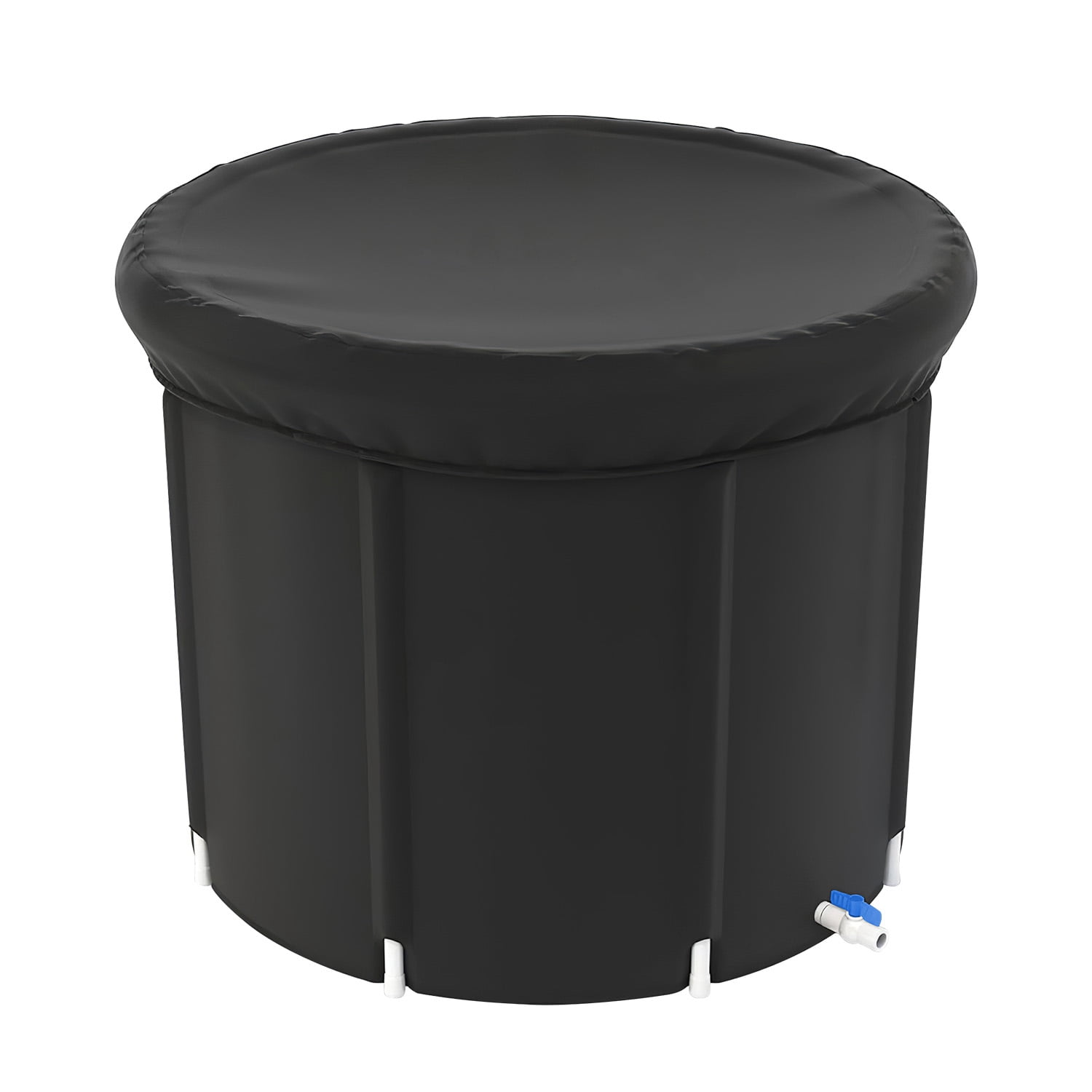 Ice Bath Tub for Athletes with Cover TeqHome 97 Gallons Cold Plunge Tub for Recovery Multiple Layered Portable Ice Bath Plunge Pool Indoors and Outdoors Black