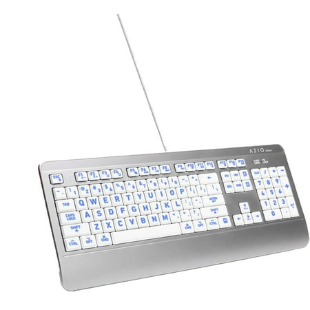 AZIO - KB540 Antimicrobial Wired Membrane Keyboard for Mac - Silver