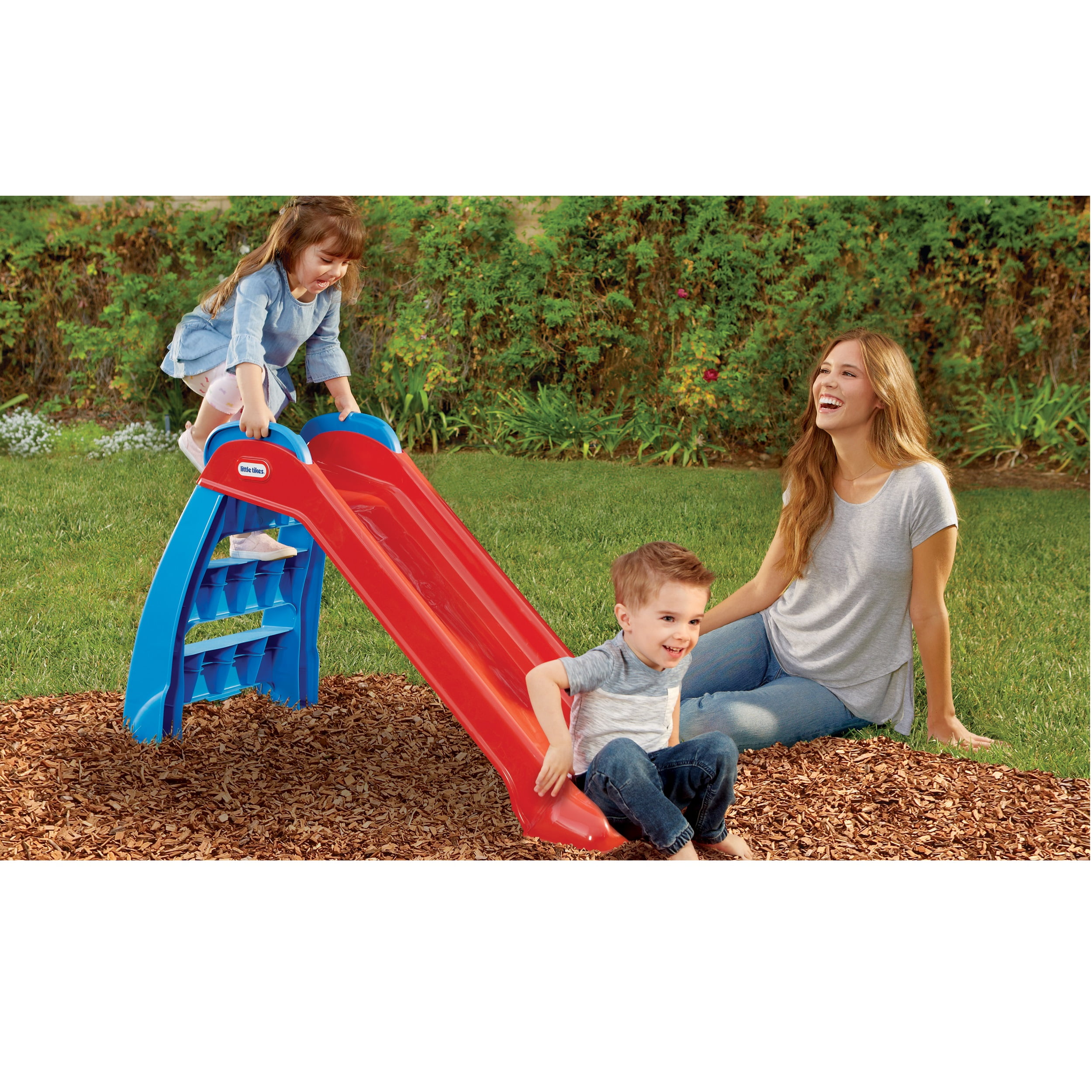 little tikes red and blue slide