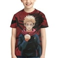 thumbnail image 6 of Jujutsu Kaisen Yuji Itadori Kids T-Shirt 3d Printed Graphic T-Shirts Boys And Girls Short Sleeve Shirts For Youth Kids X-Small, 6 of 7
