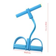 HLONK 21 Fitness Resistance Bands-4 Tube Pedal Ankle Puller-2023 New Sit Up Leg Stretch Rope Exercise Bands With Handles Stretching Workout Fitness Bands For Arm W Pink