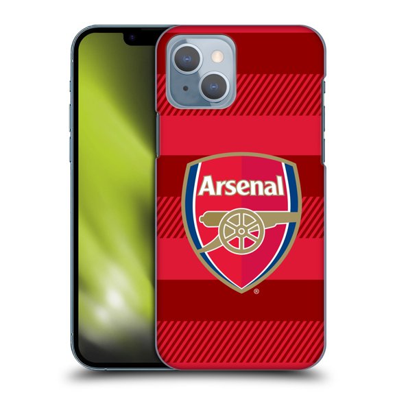 Head Case Designs Officially Licensed Arsenal FC Crest 2 Training Red Hard Back Case Compatible with Apple iPhone 14