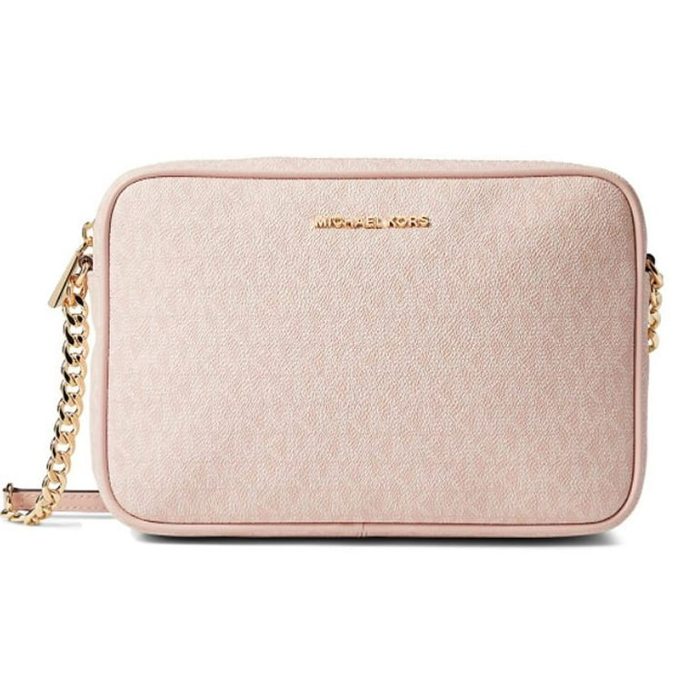 Michael Kors Womens Jet Set Large East/West Crossbody Smokey Rose One Size  MK Signature