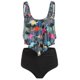 thumbnail image 1 of Conjunto de bikini tankini con volantes para mujer Traje de baño de cintura alta Traje de baño Traje de baño de playa, 1 of 3