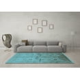 thumbnail image 3 of Ahgly Company Indoor Rectangle Oriental Light Blue Traditional Area Rugs, 2' x 5', 3 of 4