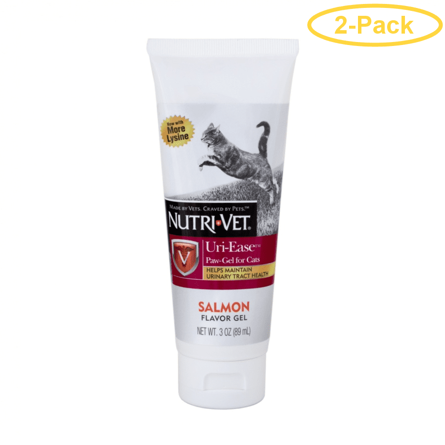 NutriVet UriEase Paw Gel for Cats Salmon Flavor 3 oz Pack of 2