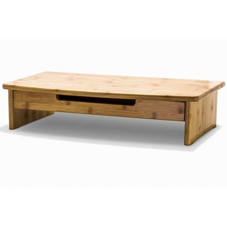 Prosumer S Choice Bamboo Monitor Stand Tv Riser With Pull Out