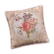 thumbnail image 5 of Cojín decorativo europeo, funda de almohada suave y lujosa con flores. Caqui, 5 of 9