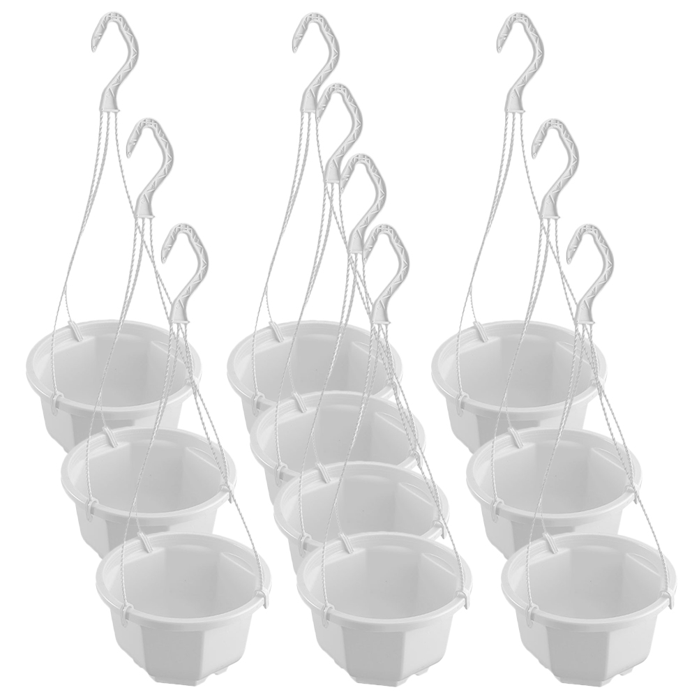 Hanging pots 10 Sets Plastic Hanging Planter Pots Hanging Orchid Pots