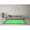 thumbnail image 3 of Ahgly Company Indoor Square Oriental Emerald Green Traditional Area Rugs, 7' Square, 3 of 4