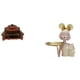 thumbnail image 1 of Sofá Miniatura, Sillón Individual, Modelo DIY, Accesorio, Mueble Para Habitación, Micropaisaje, Regalo, Decoración, Estatua De Niña Con Bandeja Para Guardar Llaves, Arte Moderno, Linda, 1 of 8