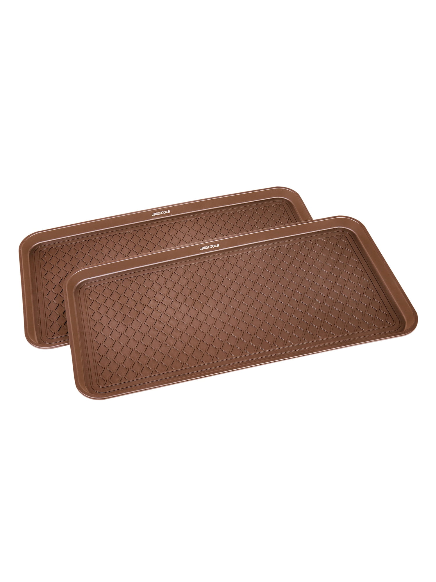 Great Working Tools Boot Trays Set of 2 All Weather Heavy Duty Shoe Trays 