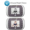 Motorola MBP35S 2.8" Digital Video 2.4GHz Baby Monitor, White/Gray