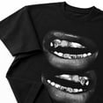 thumbnail image 4 of Grin Fang Graphic T-Shirt, Unisex Classic Fit Cotton Tee, 4 of 9