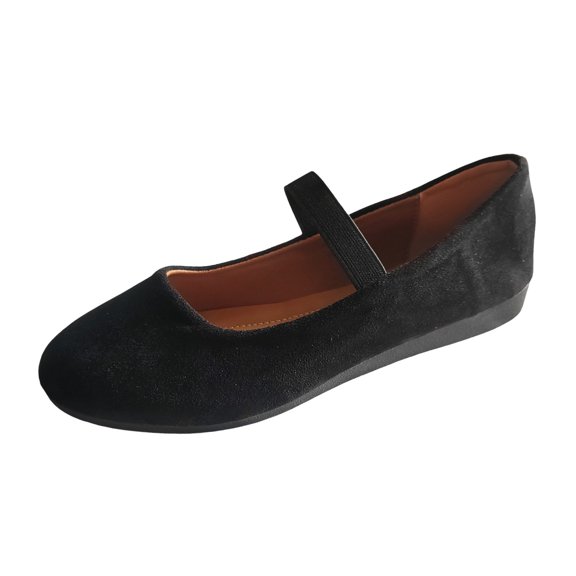 Xiaoxatg Stylish Women's Casual Shoes for Everyday Comfort with Flat Toe Design Pairing for Jeans Versatile All Season Footwear for Modern Women 7 Black