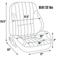 thumbnail image 2 of ProCar by Scat 80-1050-58L Red Vinyl Racing Rally Low Back Recliner Left Seat Fits select: 1975-2003 FORD F150, 1993-2007 HONDA CIVIC, 2 of 3