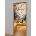 thumbnail image 4 of Nanbowan Japanese Style Door Curtain, Thermal Insulated Privacy Noren Curtain, Pattern Sakura4, 30 X 59 Inches, 4 of 9
