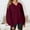 Wine, variant on VISALY V Neck Pullover Sweater Tunic Sweatshirt Oversized Sweatshirt Casual Fleece Pullover Sweaters Cute Long Sleeve Shirts Tops Baggy Sweaters Basic Tops Athletic Sweatshirts Blue L
