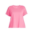 thumbnail image 2 of Avia Women’s and Women's Plus Perforated Performance T-Shirt with Short Sleeves, Sizes XS-4X, 2 of 6