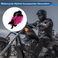 thumbnail image 3 of Accesorios para Casco de Motocicleta Decoración Orejas de Gato con Colores Gradientes y Campanas para Cascos de Motocicleta Bicicleta Esquí Negro Rosa Rojo Stickers de Piel Sintética, 3 of 6