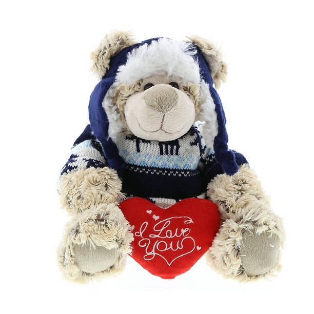 Dollibu Polar Bear With Clothes I Love You Valentines