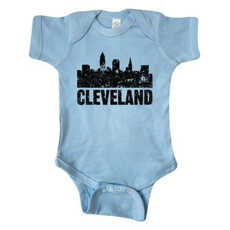 

Inktastic Cleveland Skyline Grunge Gift Baby Boy or Baby Girl Bodysuit