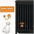 thumbnail image 6 of Wooden Dog Crate Furniture, Dog Kennel Pet House End Table, Solid Wood Portable Foldable Indoor Cage for Dogs, No Assembly Needed (Small, Black), 6 of 14