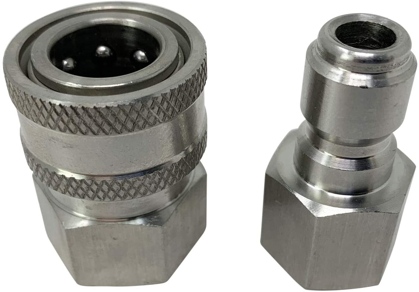 ESSENTIAL WASHER Pressure Washer Fittings Stainless Steel Quick Connect Coupler Socket/Plug