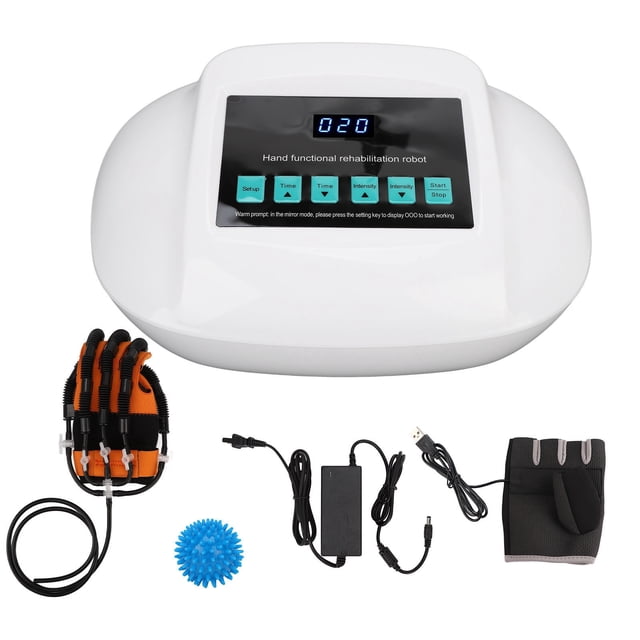 Guantes de rehabilitación, guantes de rehabilitación, entrenador de válvula de aire, guantes de robot, guantes de protección con soporte para enderezar, uso conveniente