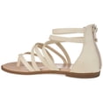 thumbnail image 6 of Journee Womens Zailie Gladiator Flat Sandals, Widths Available, 6 of 10