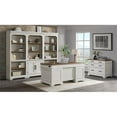 thumbnail image 3 of Intercon Furniture Drake Home Office 76" Transitional Wood Bookcase in White/Oak, 3 of 3