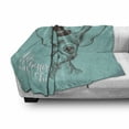 thumbnail image 3 of Chihuahua Soft Flannel Fleece Throw Blanket, Face Sketch of Dog with Hat and Life is Better with a Chi Words, Cozy Plush for Indoor and Outdoor Use, 60" x 80", Seafoam Taupe and White, by Ambesonne, 3 of 6
