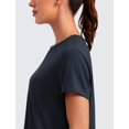 thumbnail image 4 of Remera CRZ YOGA Suave Holgada Cuello Redondo Azul Marino XL, 4 of 5