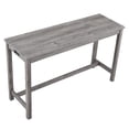 thumbnail image 5 of CQSXDA Functional Bar Table Set with Power Outlet, 4 Piece Industrial Dining Set for Living Room, Dining Room, and More，Gray, 5 of 13