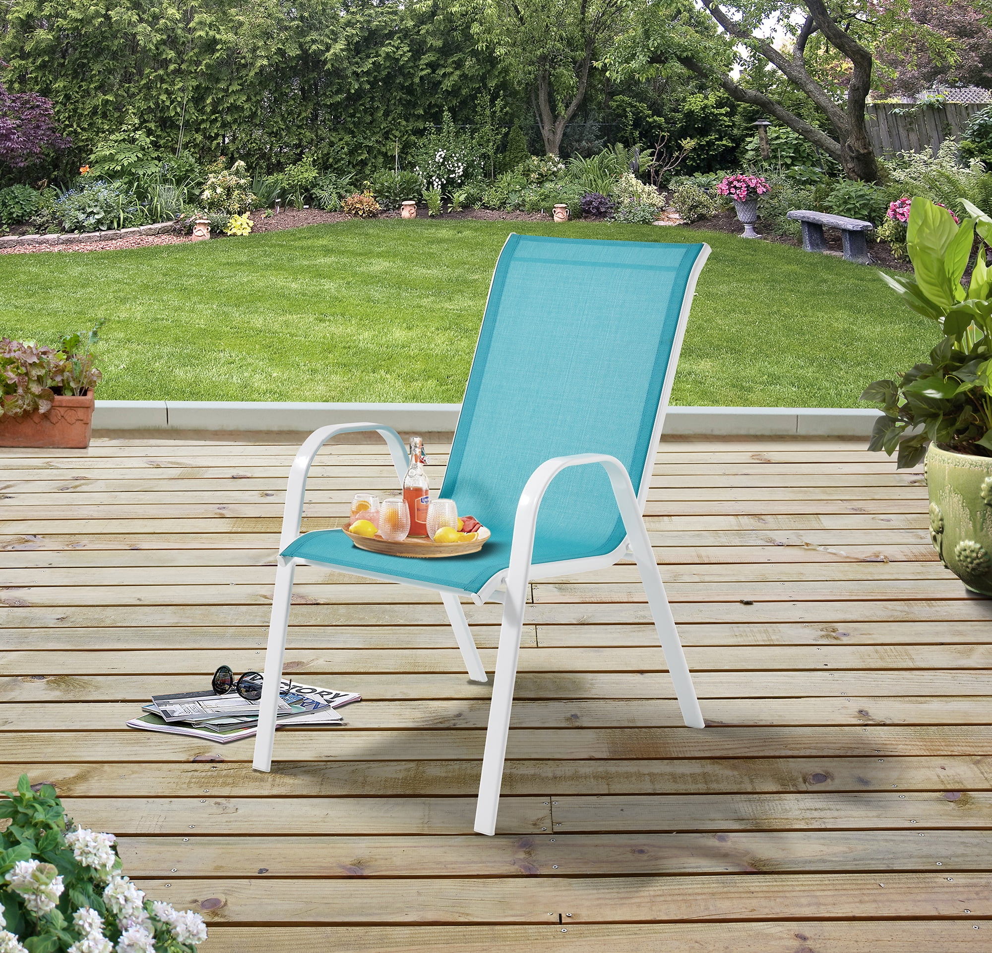 White Wide Sling Patio Zero Gravity Chair Outdoor Home Furniture Garden Porch 